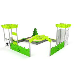 AS3213S Sandkasse Castle lime