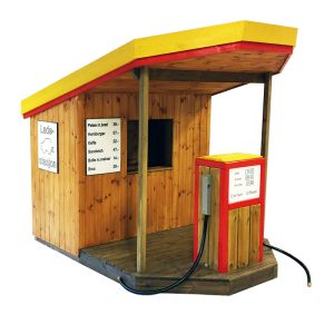 V41127 Bensinstasjon, imp.furu