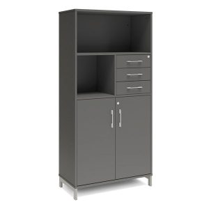 Skap med dører og skuffer