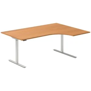 Arbeidsbord buet- elektriske hev-senk - 2 ben