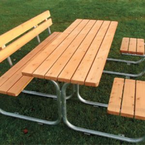 JB 9605-1 Benk/bord 1 rullestolplass