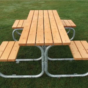 JB9506-1 Benk/bord med 2 rullestolplasser