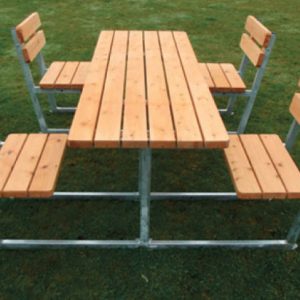 JB1706-1 Benk/bord 2 rullestolplass