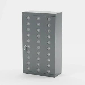 Mobilhotell i stål med sylinderlås