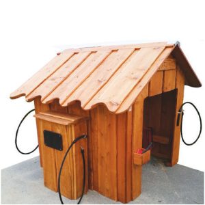 LE20095U/LE20091U Robinia vaskehall og bensinpumpe